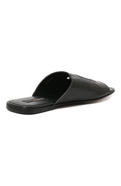 Кожаные шлепанцы DOLCE & GABBANA, арт. A80272/AC606, фото 5