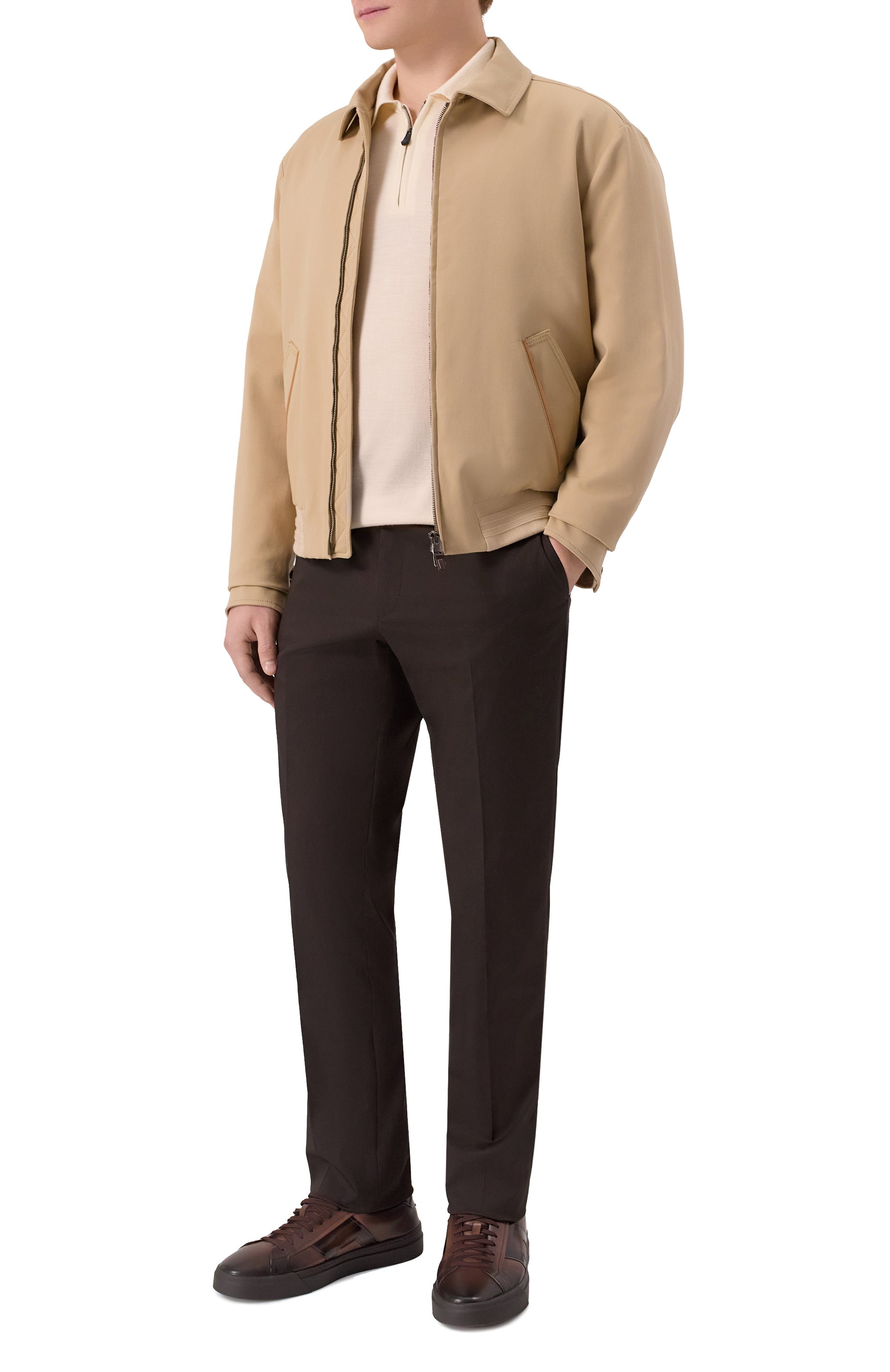 Хлопковые брюки CORNELIANI, арт. 275B01/2714517, фото 2