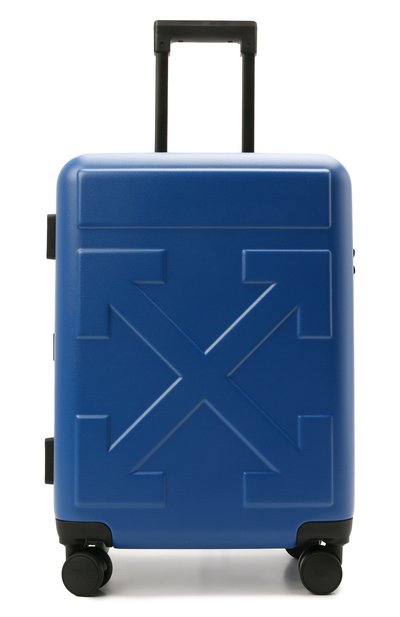 Дорожный чемодан OFF-WHITE синего цвета по цене 87850 руб., арт. 0MNG007S21MAT001, фото 5 Дорожный чемодан OFF-WHITE, арт. 0MNG007S21MAT001, фото 5