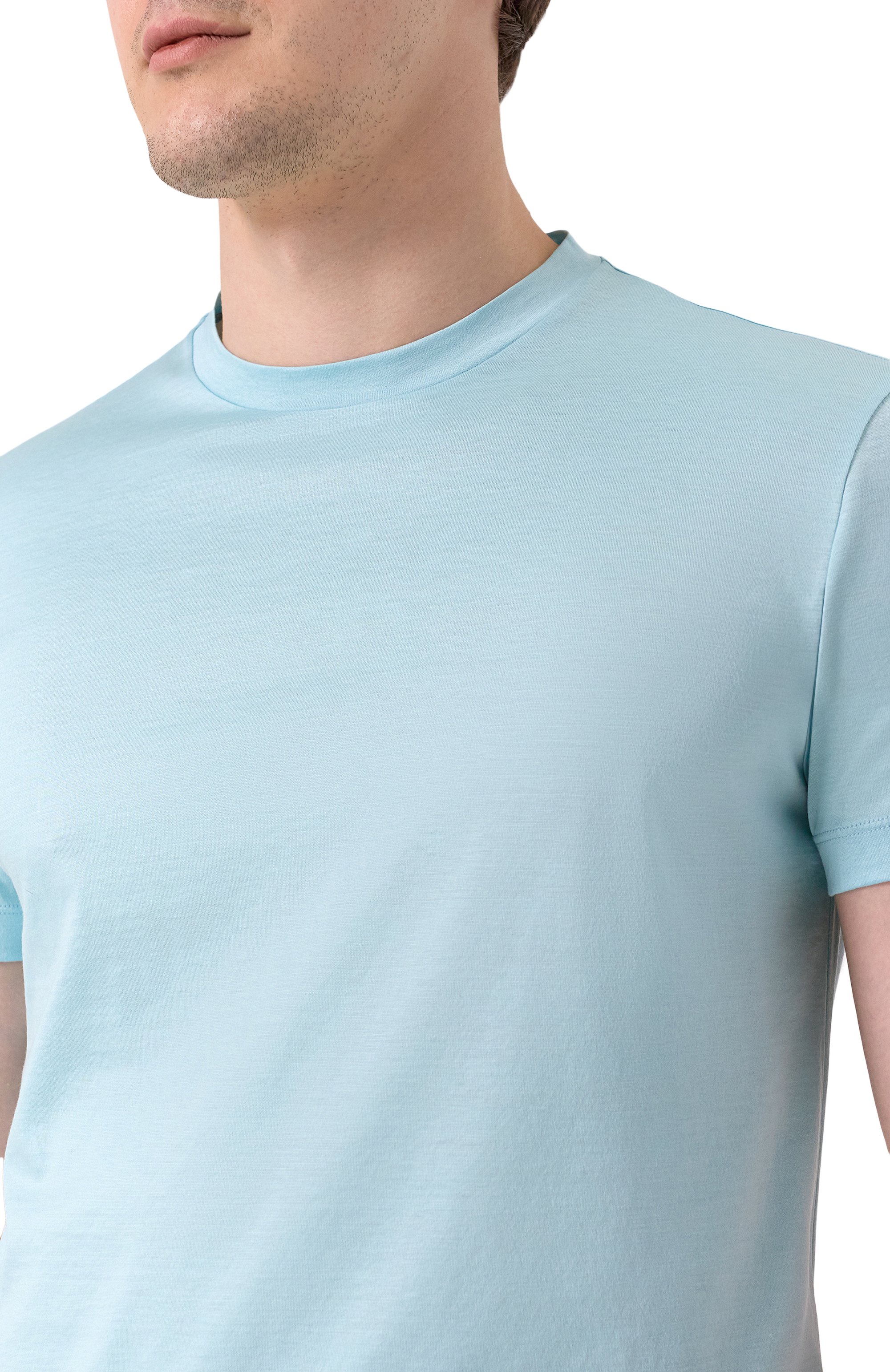 Футболка из шелка и хлопка GIORGIO ARMANI, арт. 3KSM77/SJZHZ, фото 5