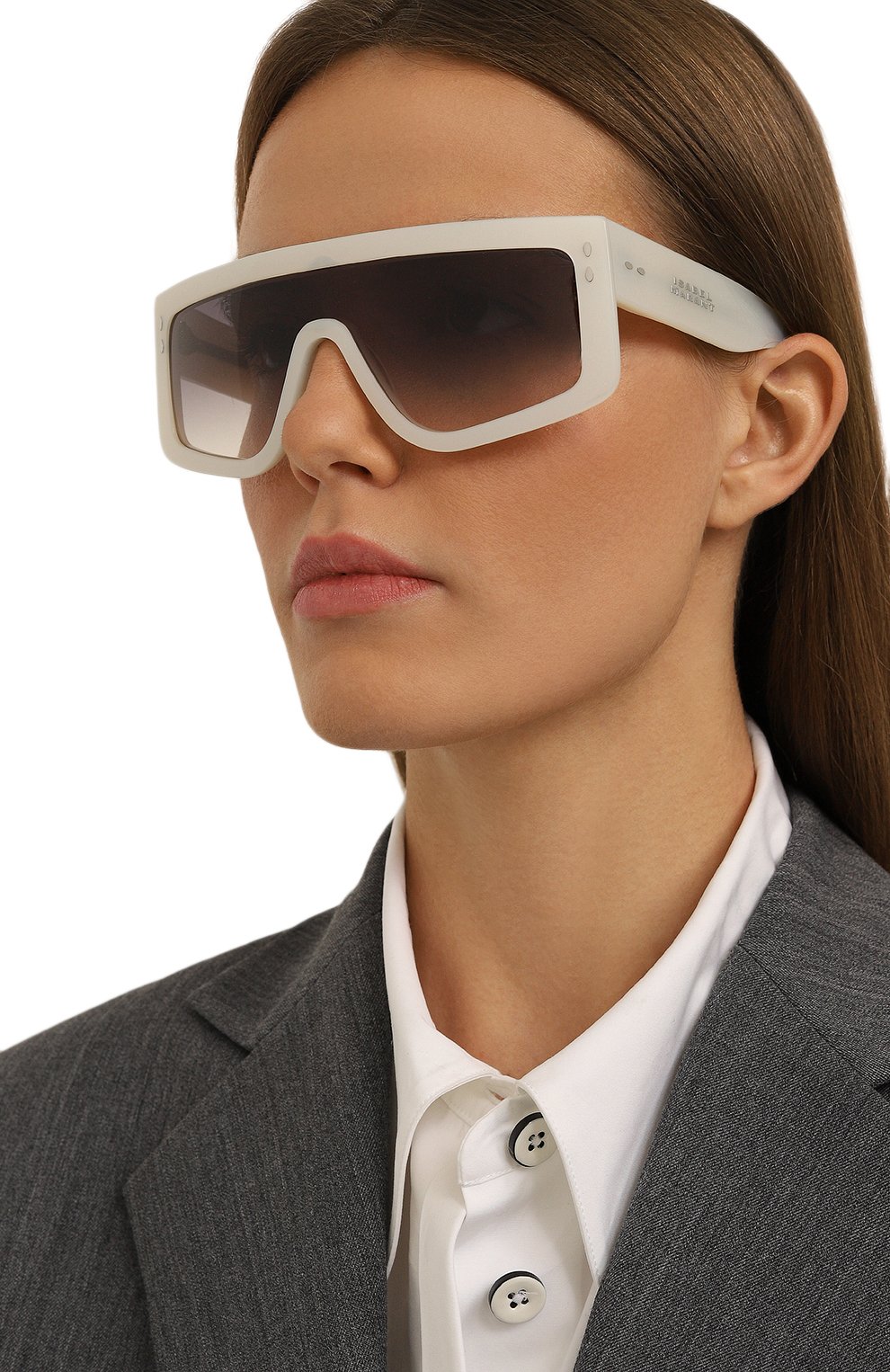 Солнцезащитные очки ISABEL MARANT белого цвета по цене 31700 руб., арт. IM0155 7AP, фото 2 Солнцезащитные очки ISABEL MARANT, арт. IM0155 7AP, фото 2