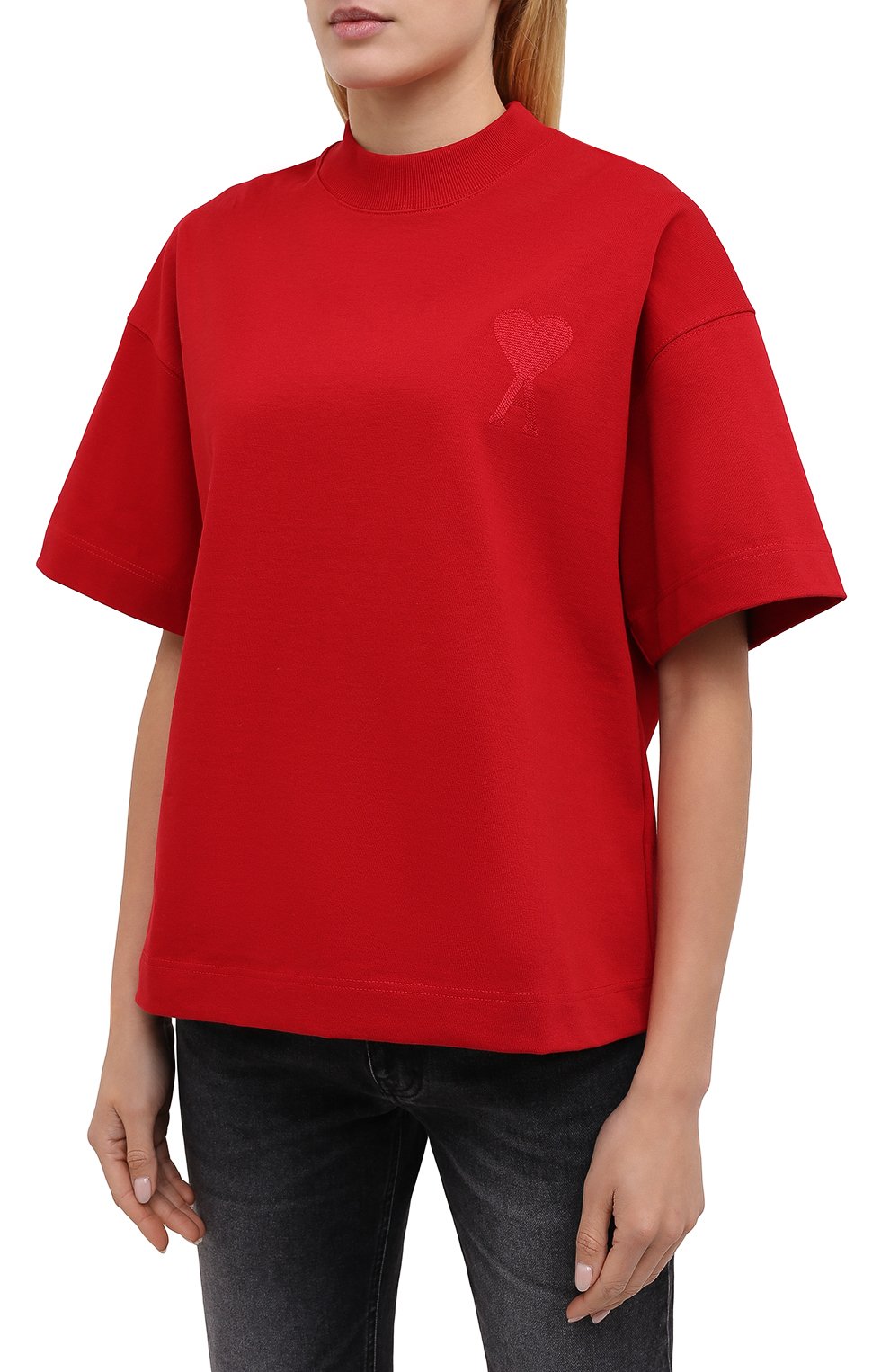 Хлопковая футболка AMI, арт. H20FJ133.79, фото 3