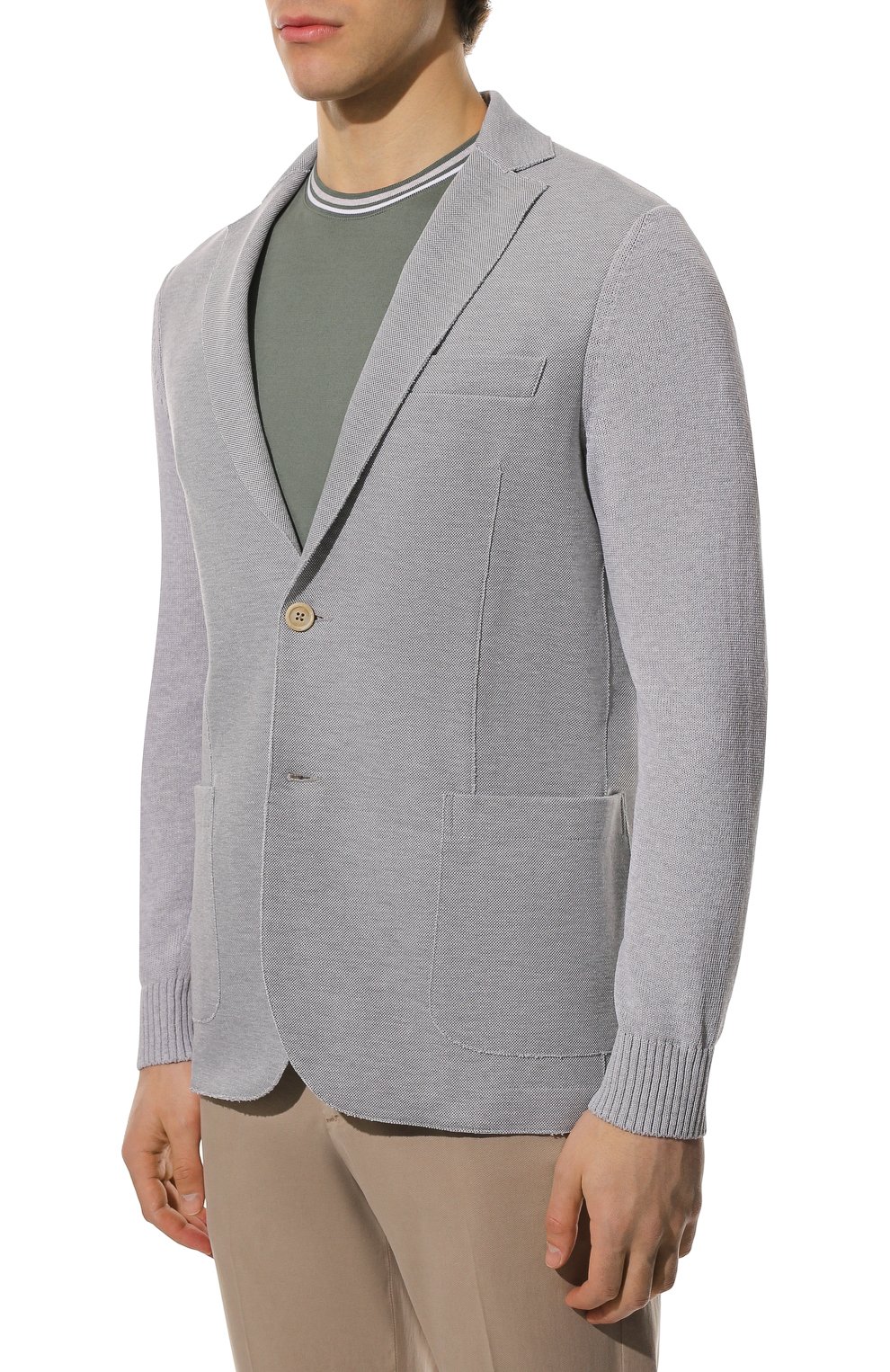 Хлопковый пиджак ELEVENTY PLATINUM, арт. E76GIAE09 TES0E187, фото 3