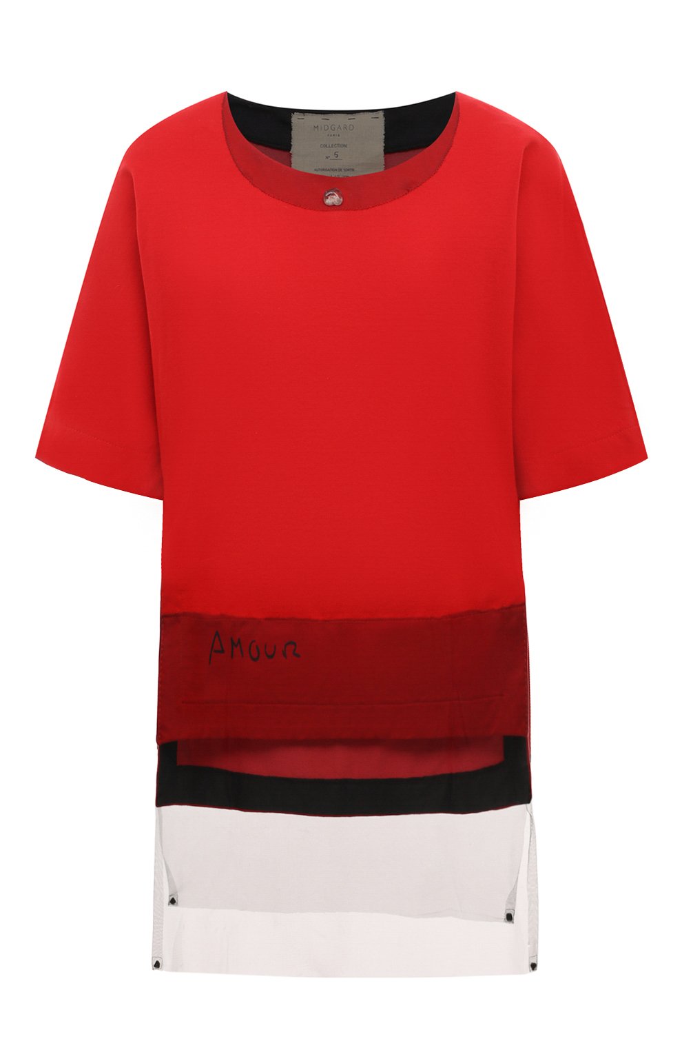 Футболка из хлопка и льна MIDGARD PARIS, арт. V3-TS1401-RD, фото 1