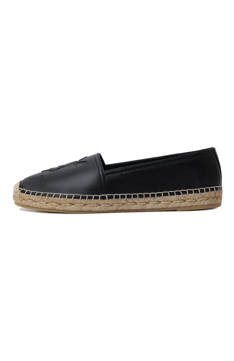 Кожаные эспадрильи espadrille SAINT LAURENT, арт. 458573/AAALP, фото 1