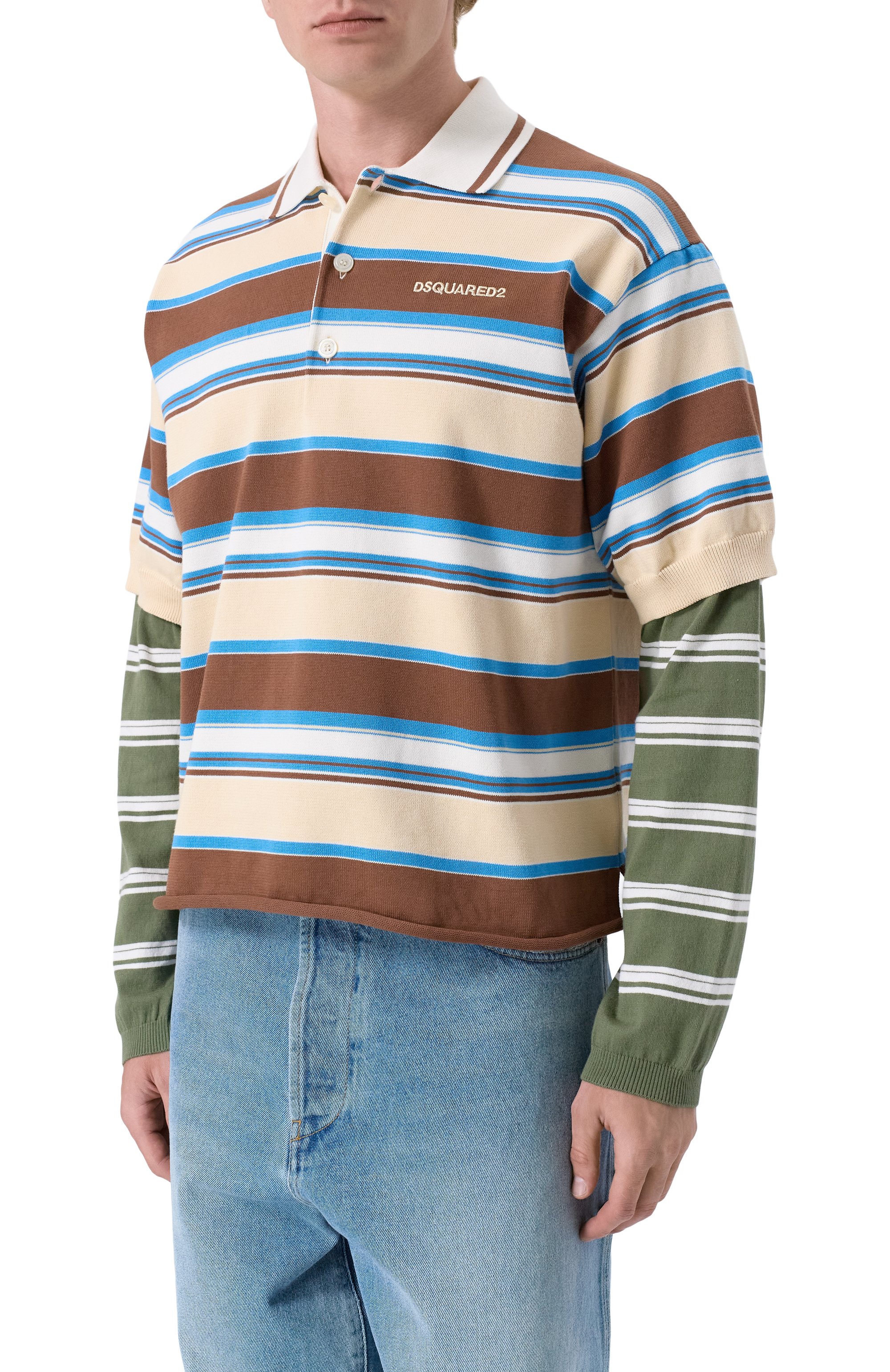 Хлопковое поло DSQUARED2, арт. S74HA1595/D13190, фото 3