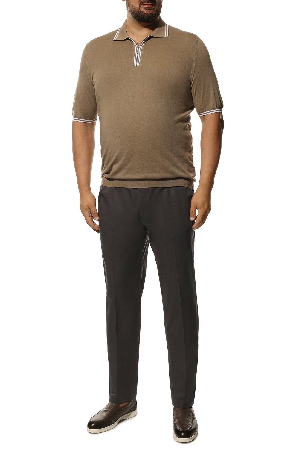 Хлопковые брюки HILTL темно-серого цвета по цене 22300 руб., арт. PEAKER S/73295/60-70, фото 2 Хлопковые брюки HILTL, арт. PEAKER S/73295/60-70, фото 2