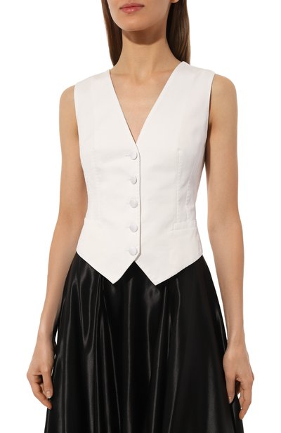 Жилет из хлопка и шелка DOLCE & GABBANA, арт. F79H5T/GDCDE, фото 3