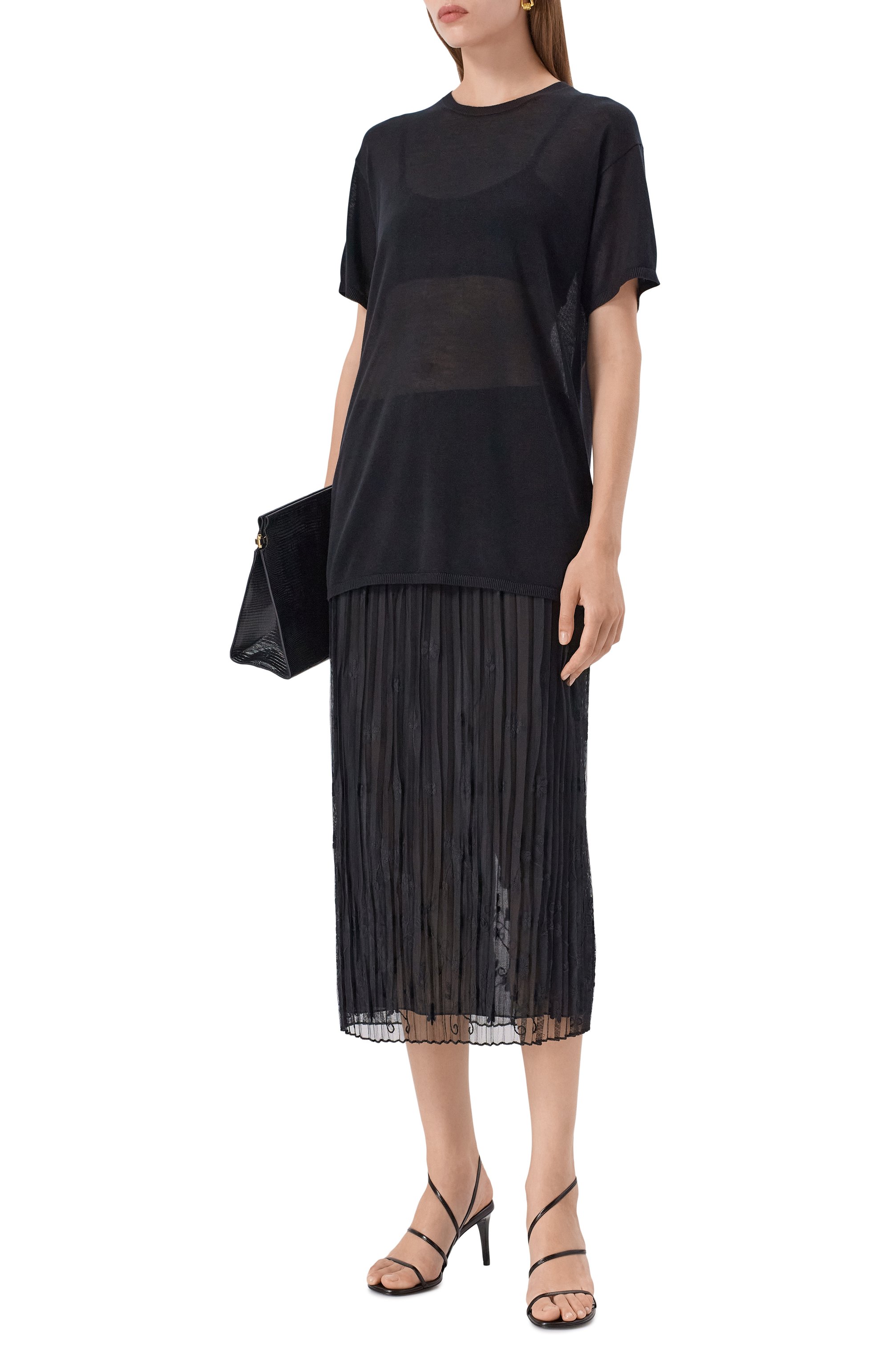 Плиссированная юбка TOTEME, арт. 253-WRB0292-FB0431, фото 2