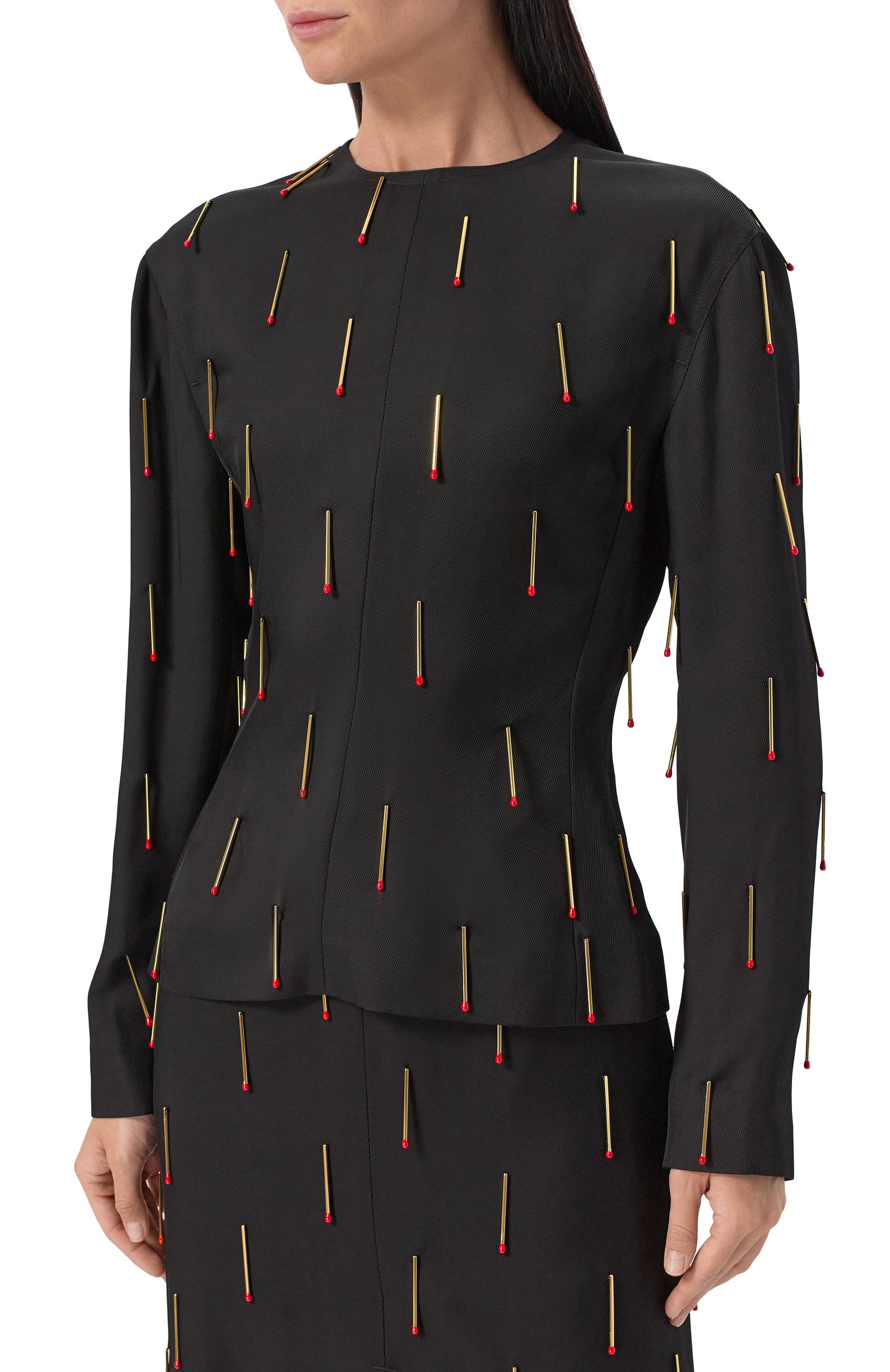 Блузка из вискозы BOTTEGA VENETA, арт. 832228/V35B0, фото 3