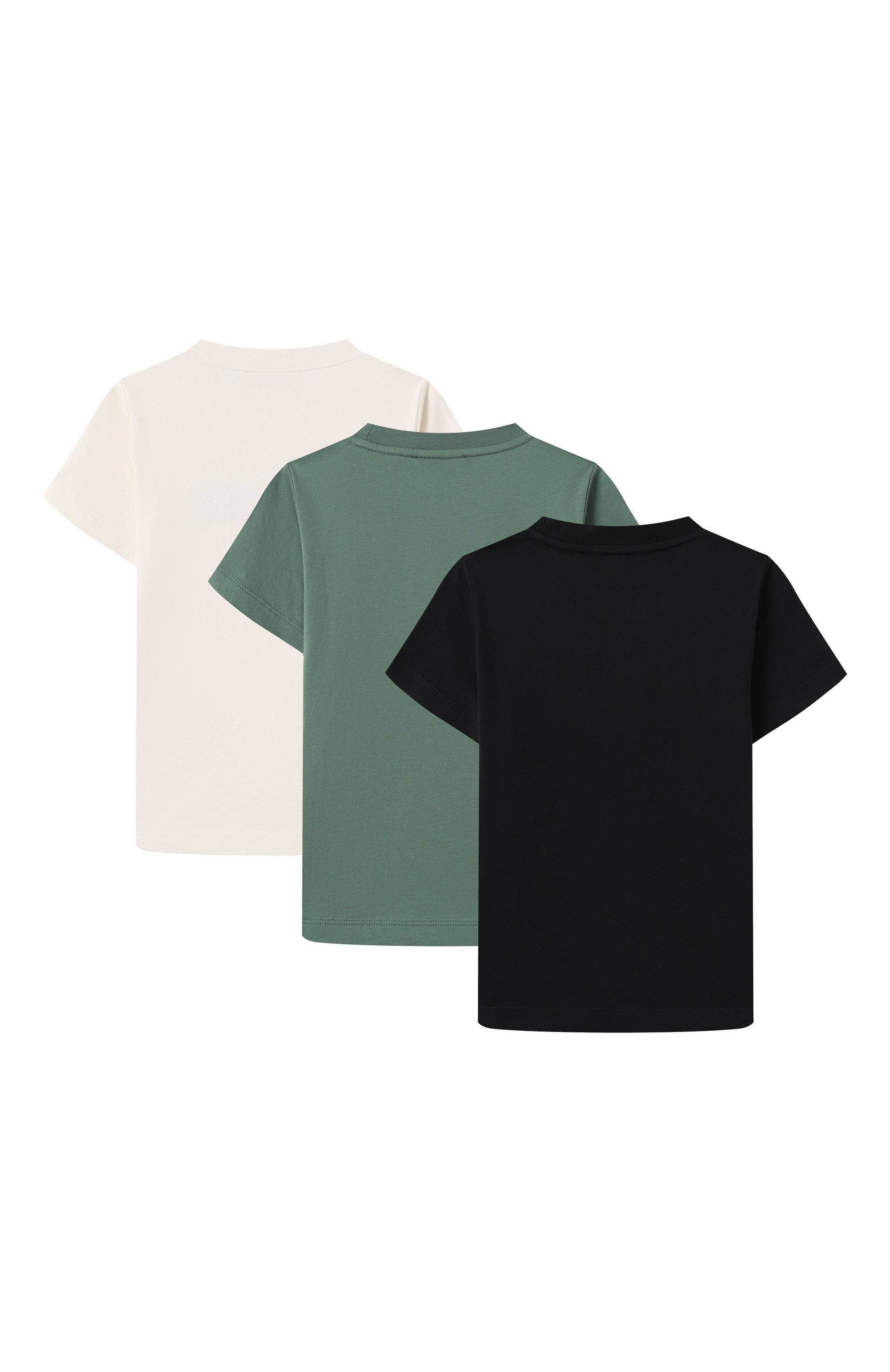 Комплект из трех футболок EMPORIO ARMANI разноцветного цвета по цене 21200 руб., арт. EB000320/AF13913, фото 2 Комплект из трех футболок EMPORIO ARMANI, арт. EB000320/AF13913, фото 2