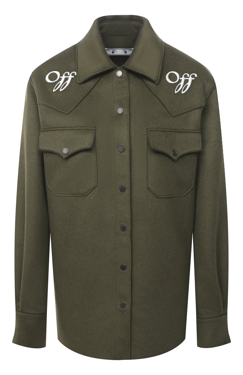 Шерстяная куртка-рубашка OFF-WHITE, арт. 0WEA225E20FAB0015601, фото 1