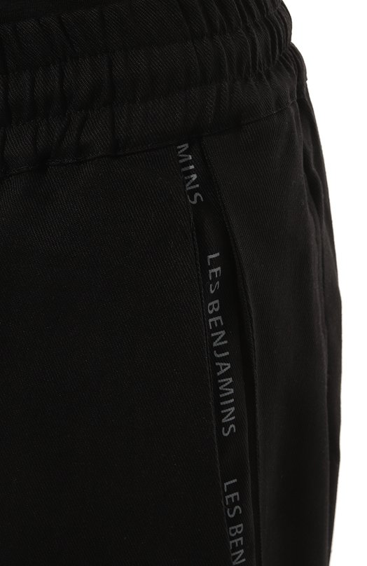 Хлопковые брюки Les Benjamins Чёрный, фото 5