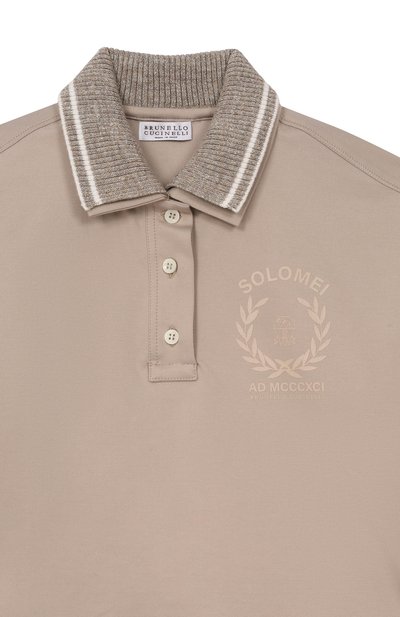 Хлопковое поло BRUNELLO CUCINELLI, арт. BL946E450B, фото 3