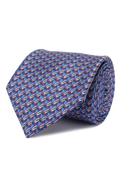 Мужской шелковый галстук ZILLI, арт. 50579/TIES