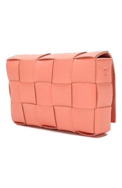 Сумка cassette BOTTEGA VENETA кораллового цвета по цене 299500 руб., арт. 578004/VMAY1, фото 3 Сумка cassette BOTTEGA VENETA, арт. 578004/VMAY1, фото 3