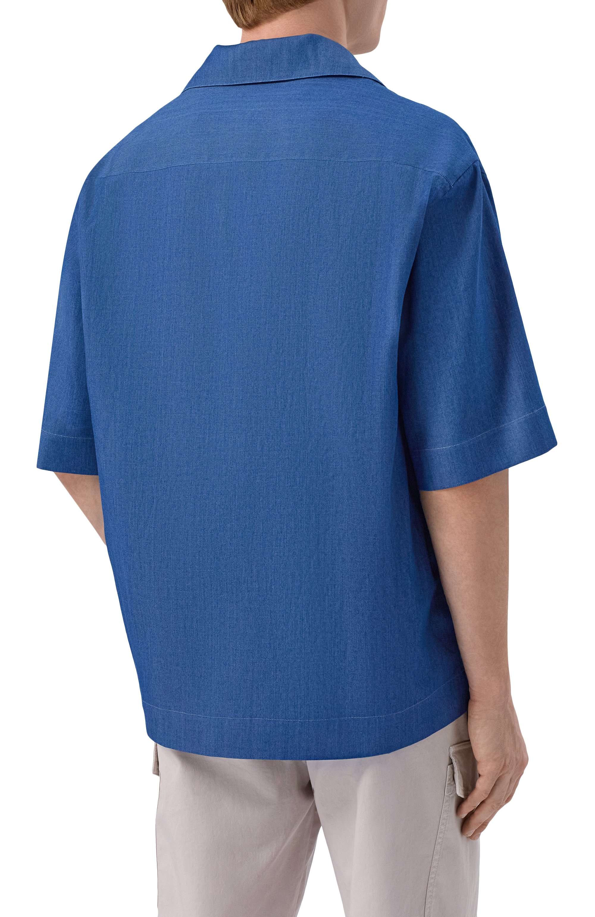 Хлопковая рубашка KITON, арт. UMC028H09696, фото 4