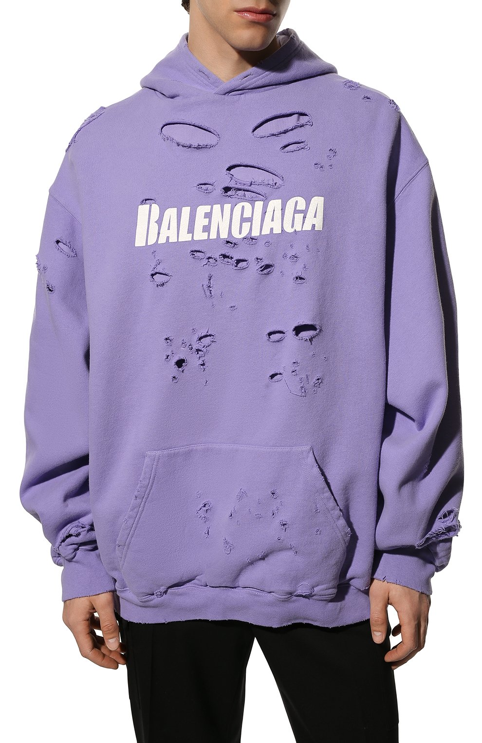 Хлопковое худи BALENCIAGA, арт. 659403/TKVB6, фото 3