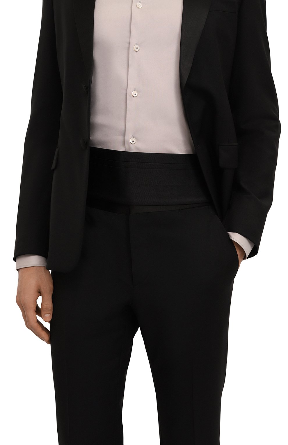 Шелковый камербанд PRADA черного цвета по цене 46000 руб., арт. UFA9-WCK-F0002, фото 2 Шелковый камербанд PRADA, арт. UFA9-WCK-F0002, фото 2