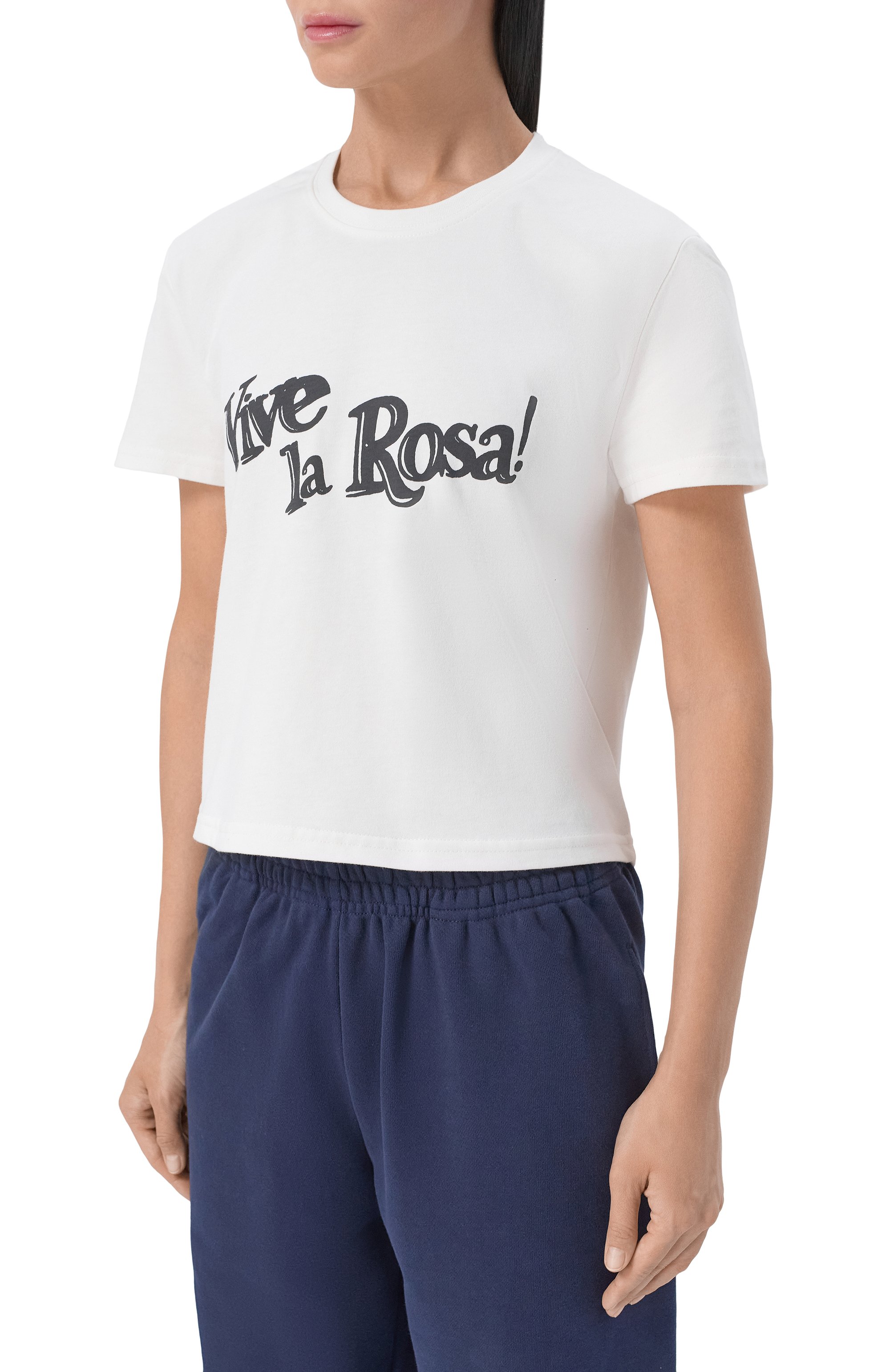 Хлопковая футболка PLANTA ROSA белого цвета по цене 11500 руб., арт. PR/T020/LA-VIE/200VELVET, фото 3 Хлопковая футболка PLANTA ROSA, арт. PR/T020/LA-VIE/200VELVET, фото 3