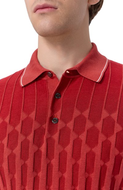 Поло из шелка и хлопка ZILLI, арт. KBP002M0107VCRC00, фото 5