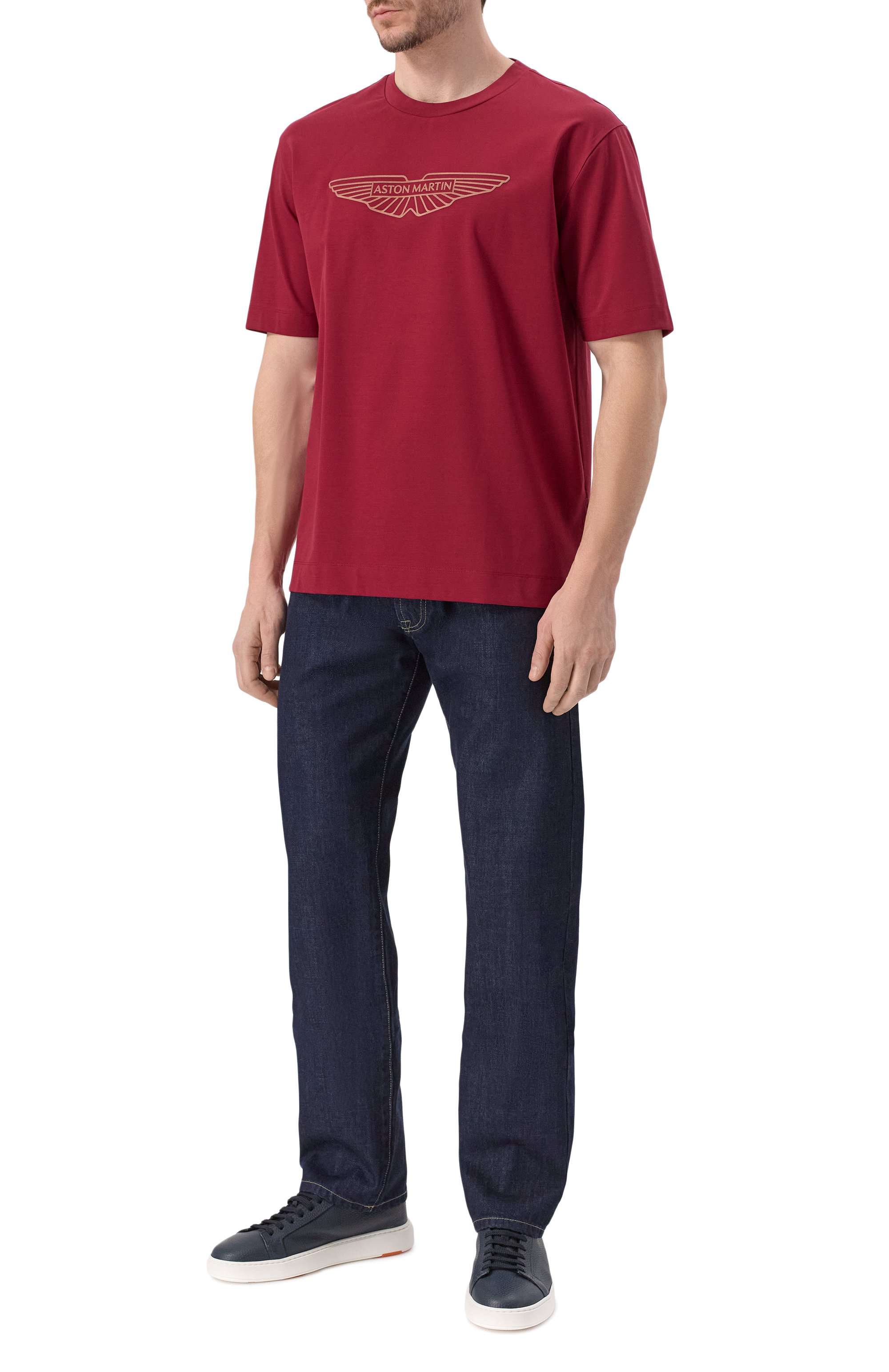 Хлопковая футболка boss x aston martin BOSS CAMEL, арт. 50537881, фото 2