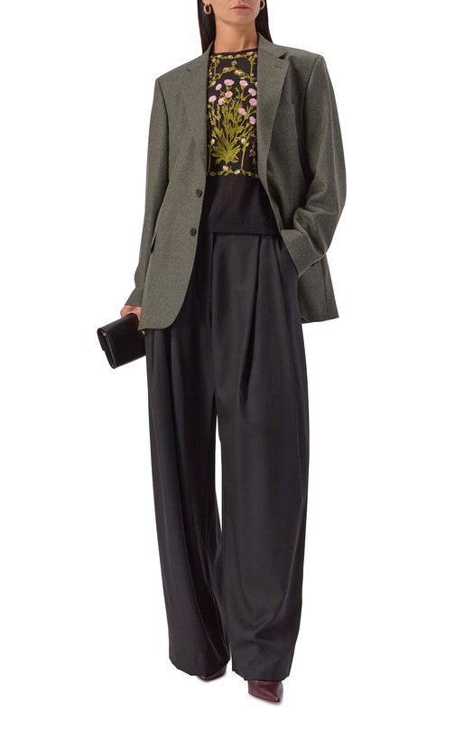 Топ из кашемира и шелка Giambattista Valli 25FWPVCM0M14/02CAS Чёрный  25FWPVCM0M14/02CAS Фото 2
