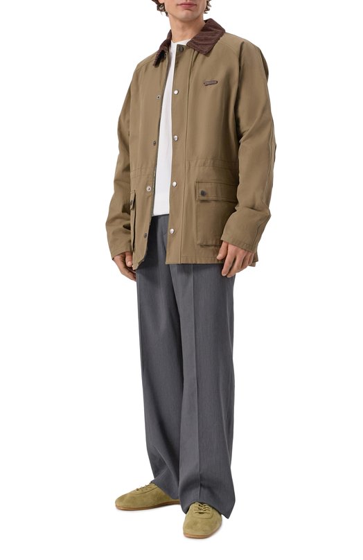 Замшевые кроссовки Dries Van Noten 021746/0119 Зелёный  021746/0119 Фото 2