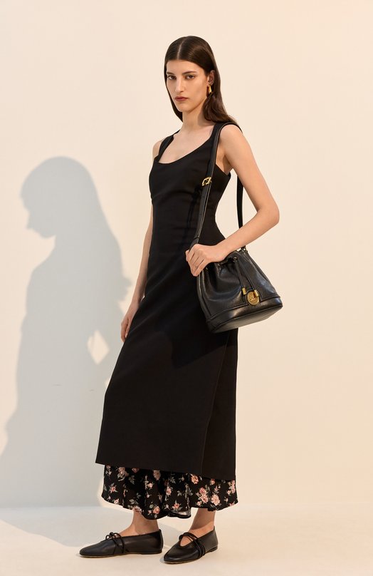 Платье изо льна и вискозы Jacquemus 26EDRW00736/AW00746 Чёрный  26EDRW00736/AW00746 Фото 5