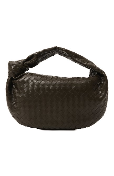 Женская сумка jodie small BOTTEGA VENETA темно-коричневого цвета, арт. 600261/VCPP0 | Фото 1 (Драгоценные камни: Проставлено; Размер: small; Материал сплава: Проставлено; Материал: Натура�льная кожа)