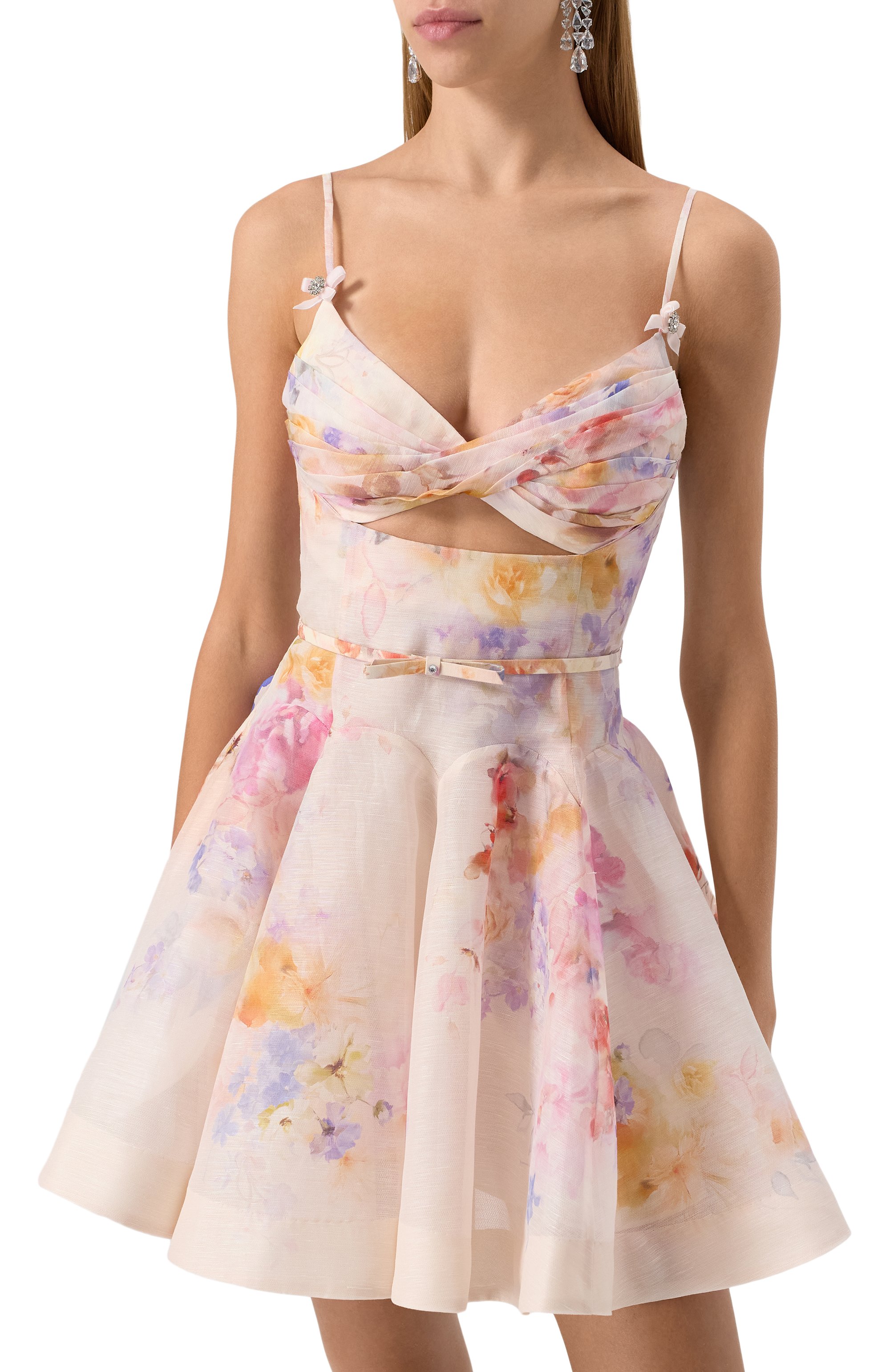 Платье изо льна и шелка ZIMMERMANN, арт. 2424DR251, фото 3