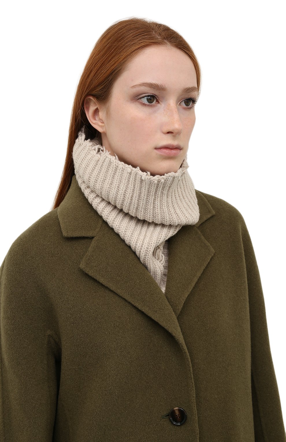 Шарф-снуд из кашемира и шерсти ISABEL BENENATO, арт. DK36F21, фото 2