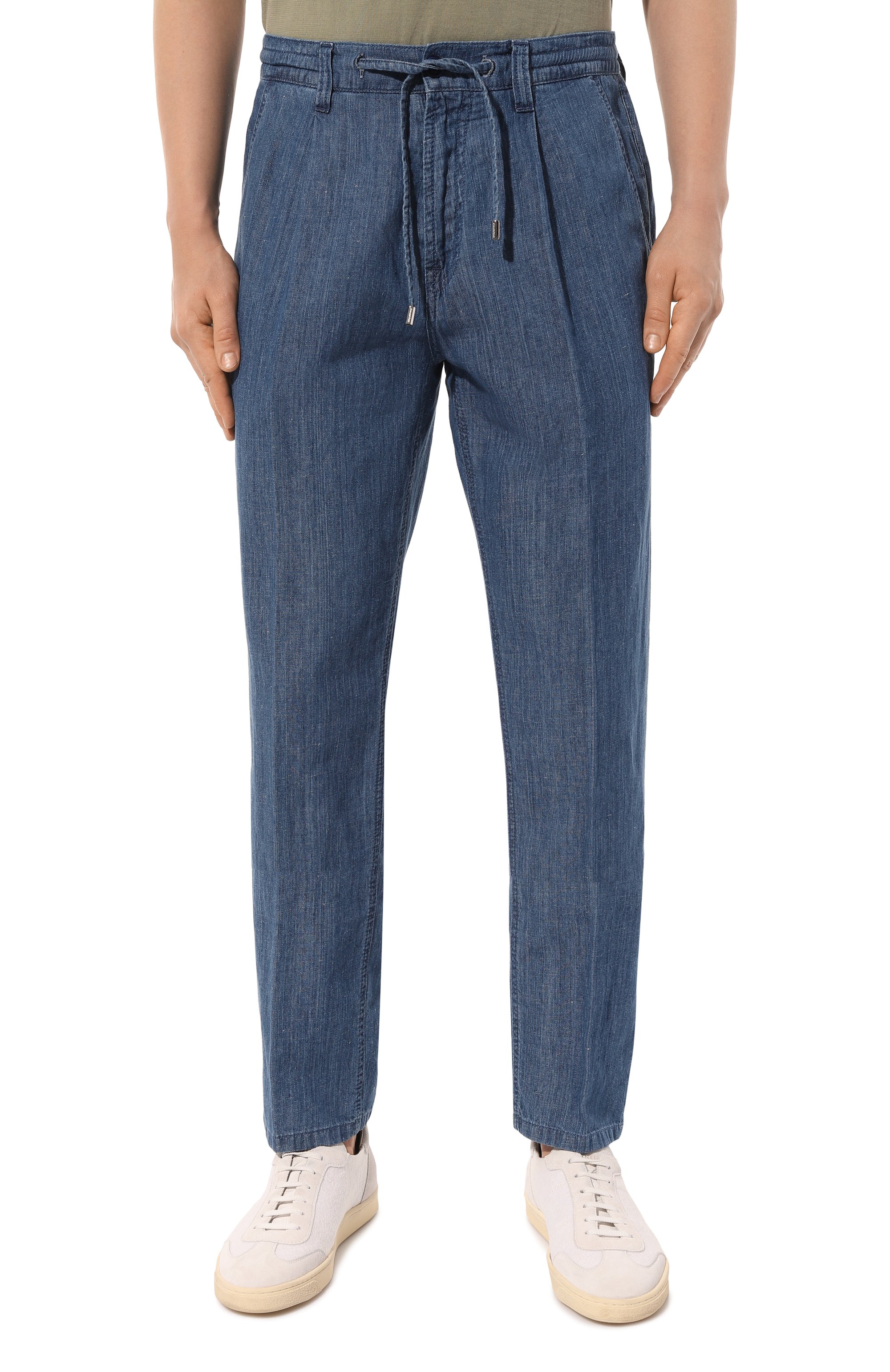 Брюки из хлопка и льна STEFANO RICCI, арт. MFT41B3110/T205BL, фото 3