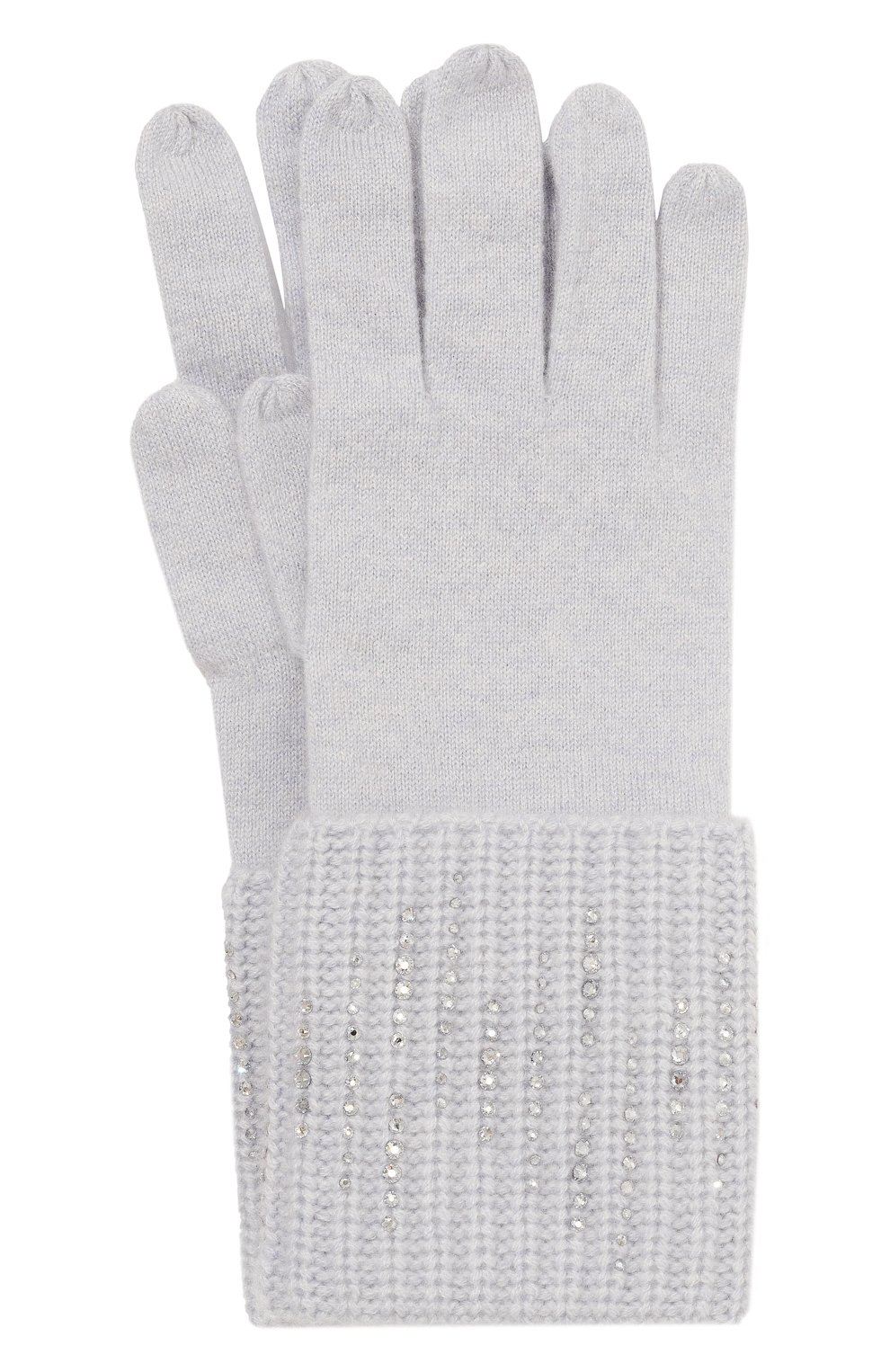 Кашемировые перчатки WILLIAM SHARP голубого цвета по цене 51150 руб., арт. A113-15, фото 1 Кашемировые перчатки WILLIAM SHARP, арт. A113-15, фото 1