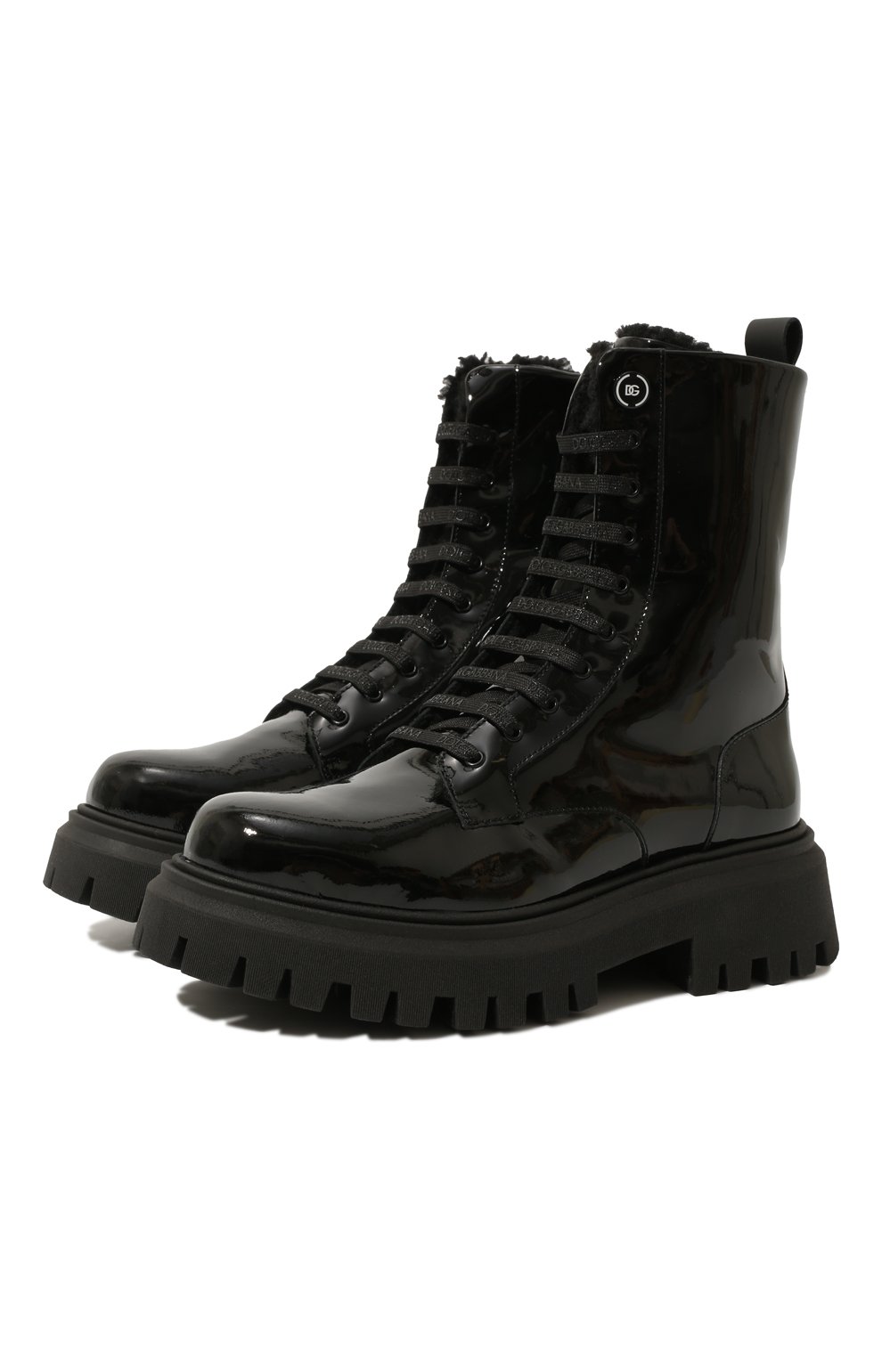 Кожаные ботинки DOLCE & GABBANA, арт. D11109/A3B70/37-39, фото 1