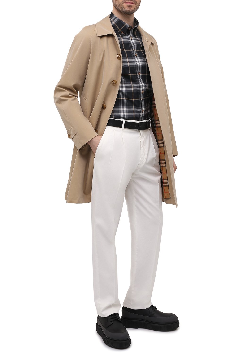 Хлопковая рубашка BURBERRY, арт. 8048147, фото 2