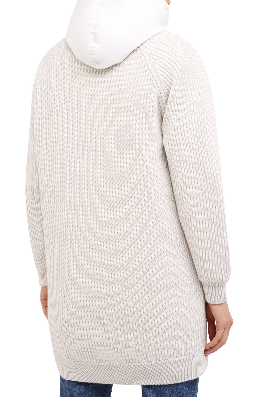 Комплект из кардигана и жилета BRUNELLO CUCINELLI белого цвета по цене 679500 руб., арт. M12509616, фото 5 Комплект из кардигана и жилета BRUNELLO CUCINELLI, арт. M12509616, фото 5