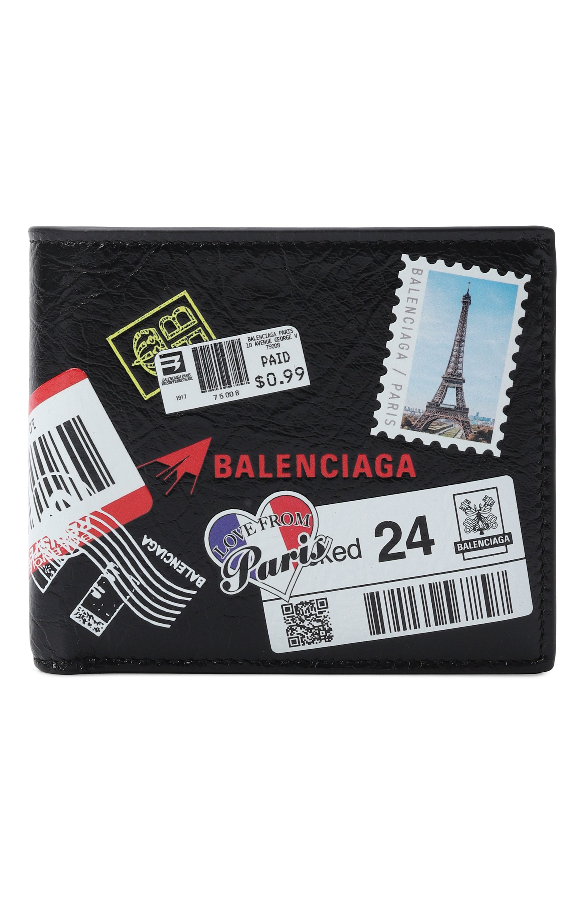 Кожаное портмоне BALENCIAGA черного цвета по цене 59950 руб., арт. 867148/2ACHI, фото 1 Кожаное портмоне BALENCIAGA, арт. 867148/2ACHI, фото 1