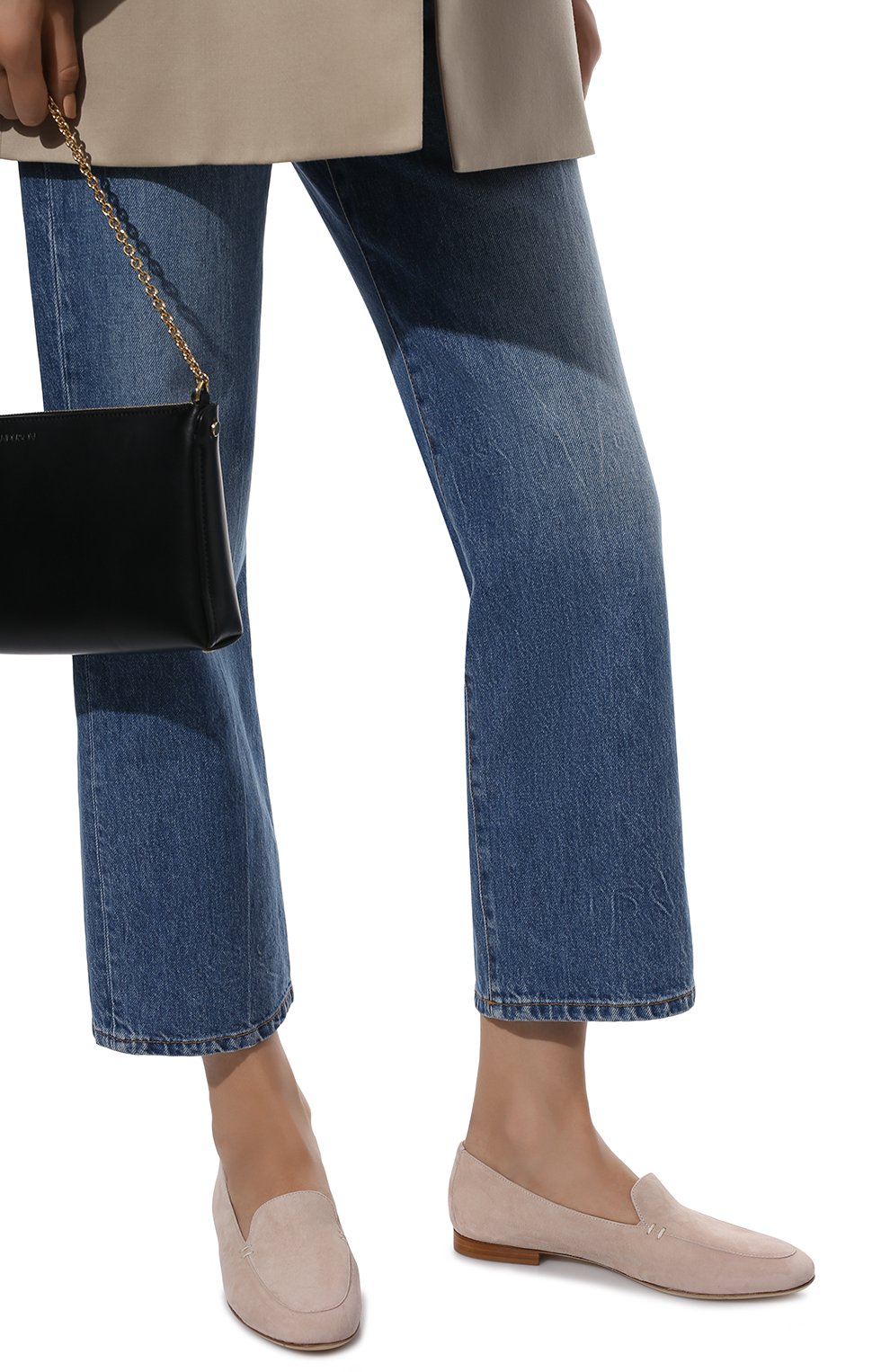 Замшевые лоферы KITON, арт. D51801X0864A, фото 3