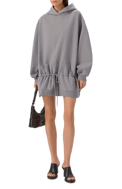 Хлопковое платье ALEXANDERWANG.T серого цвета по цене 95650 руб., арт. 4CC1261176, фото 2 Хлопковое платье ALEXANDERWANG.T, арт. 4CC1261176, фото 2