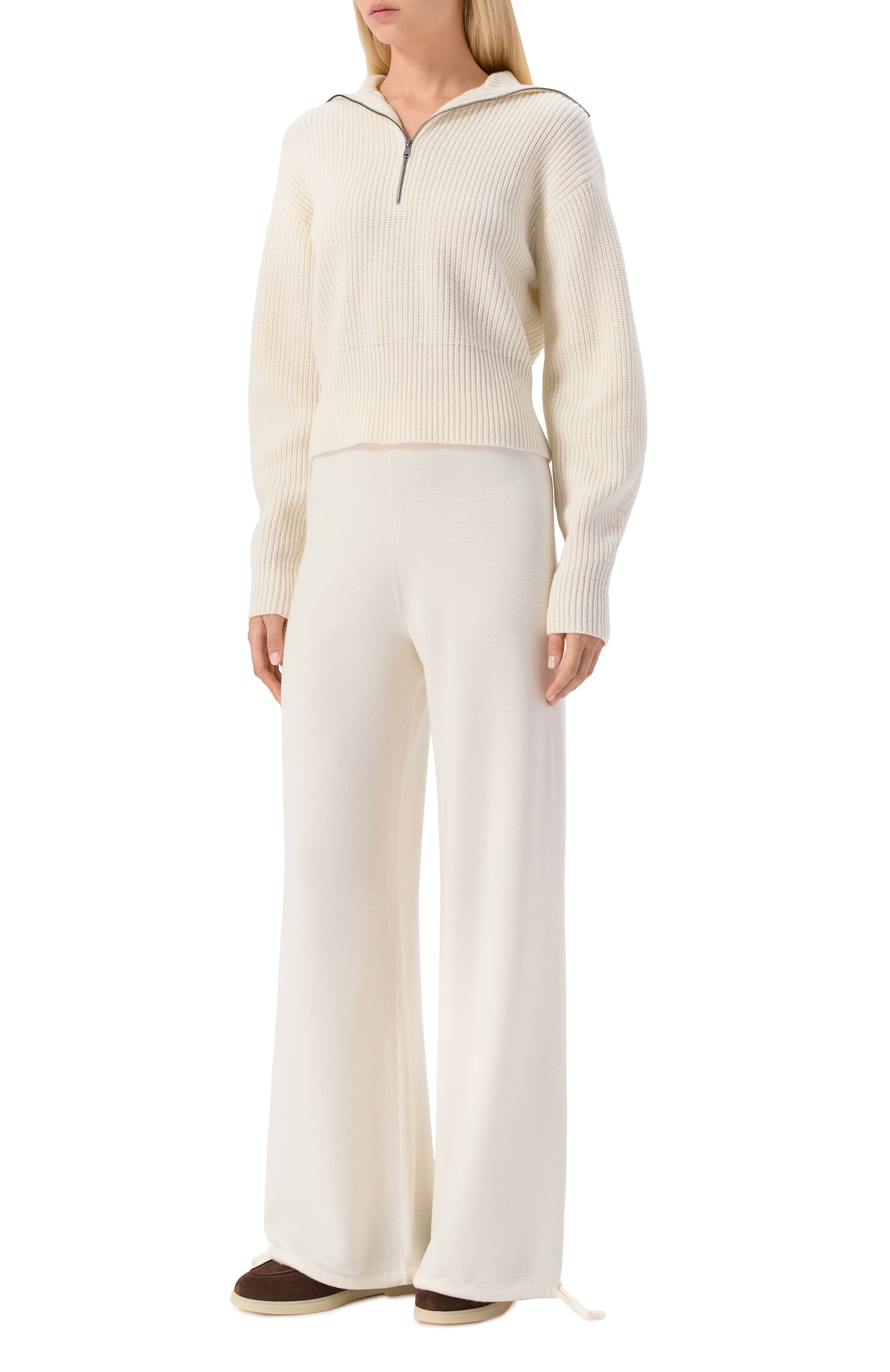 Свитер из шерсти и кашемира MAX MARA белого цвета по цене 67400 руб., арт. NADAR, фото 2 Свитер из шерсти и кашемира MAX MARA, арт. NADAR, фото 2