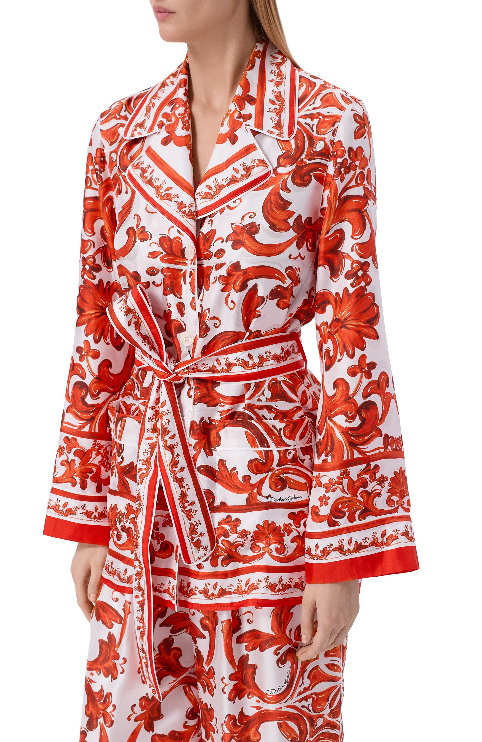 Шелковая рубашка DOLCE & GABBANA, арт. F5Q03T/GDDRE, фото 3