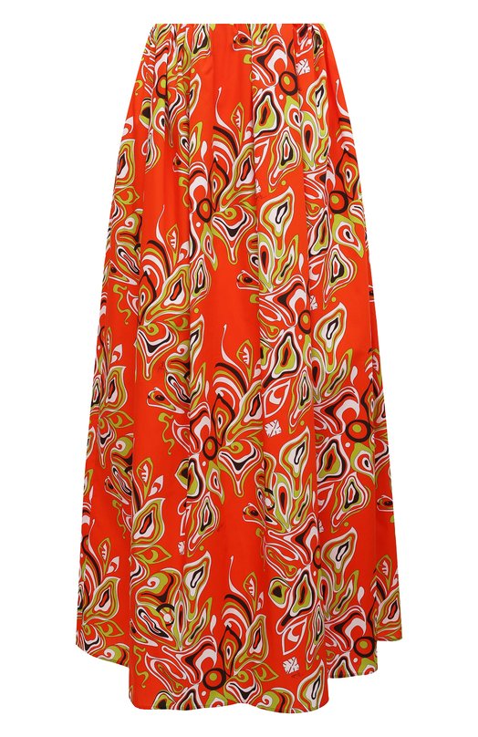 

Хлопковая юбка Emilio Pucci, Оранжевый