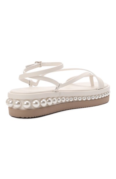 Кожаные сандалии pine JIMMY CHOO, арт. PINE FLAT/ZXA, фото 4