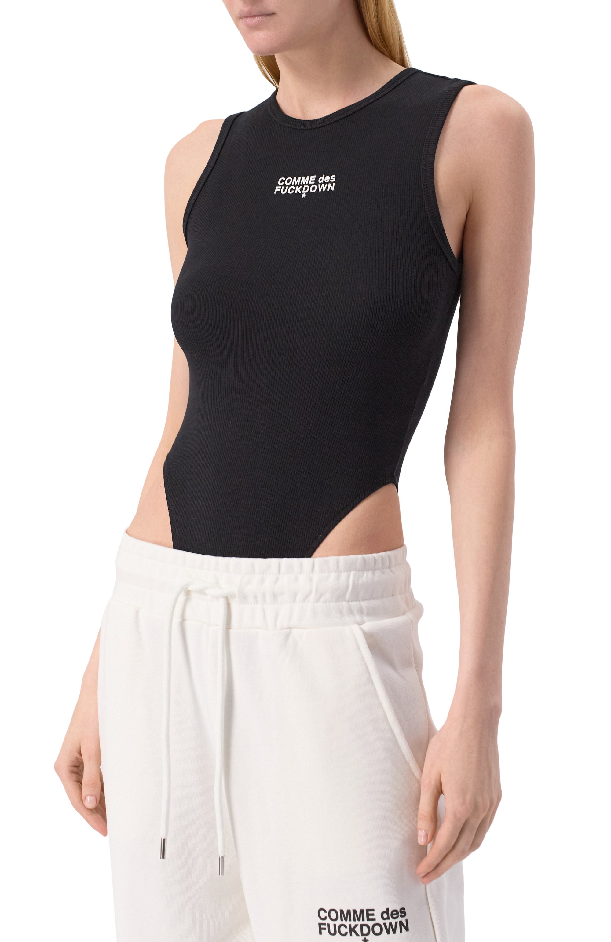 Хлопковое боди COMME DES FUCKDOWN, арт. CFABW01244, фото 3