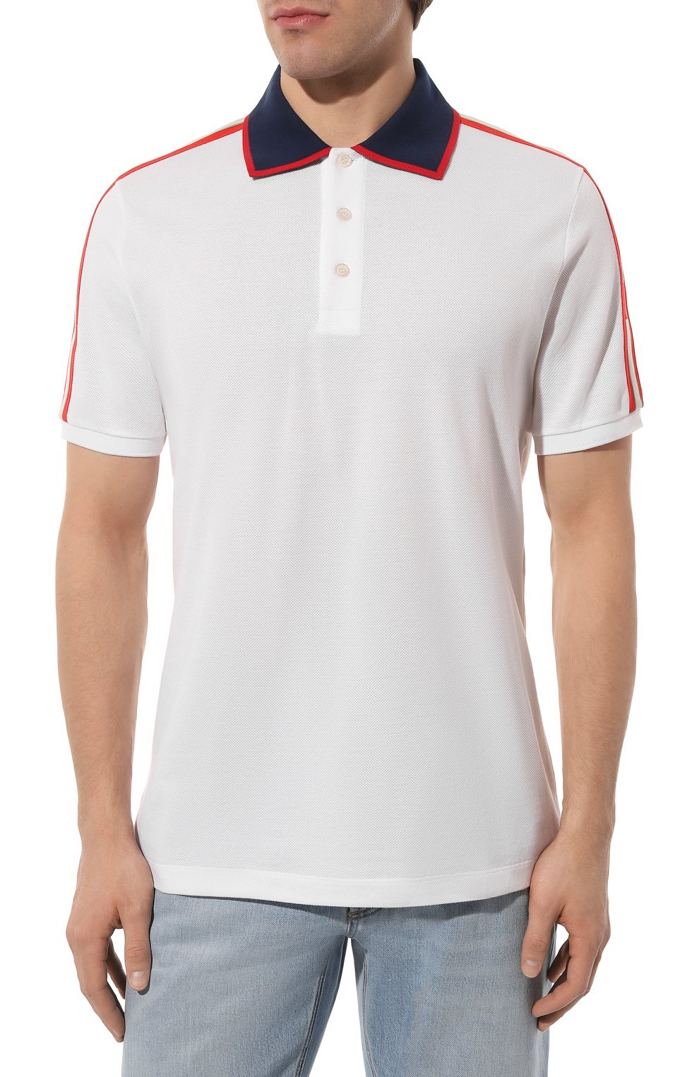 Хлопковое поло GUCCI, арт. 500972 X9M38, фото 3