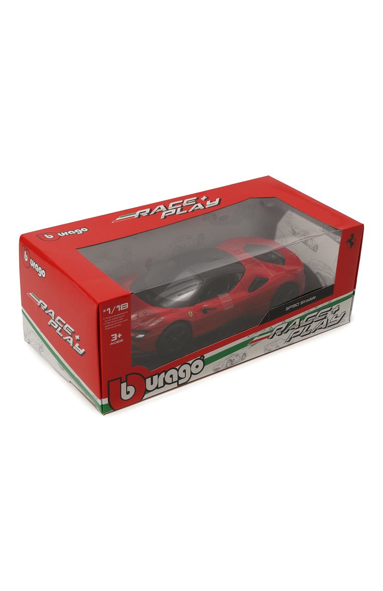 Детского коллекционная машинка ferrari sf90 stradale 1:18 BBURAGO красного цвета, арт. 18-16015 | Фото 2 (Региональные ограничения белый список (Axapta Mercury): Не проставлено; Нос: Не проставлено; Игрушки: Машинки - гоночные)