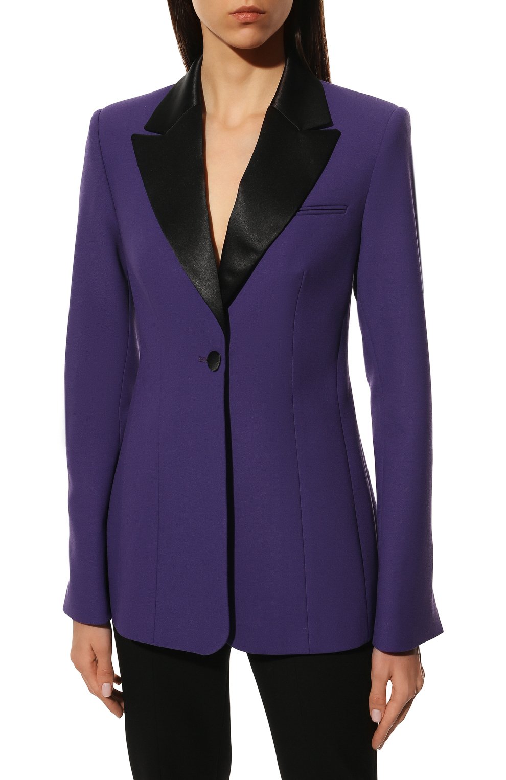 Жакет YULIAWAVE фиолетового цвета по цене 45000 руб., арт. 1A2TX00101277PURP, фото 3 Жакет YULIAWAVE, арт. 1A2TX00101277PURP, фото 3