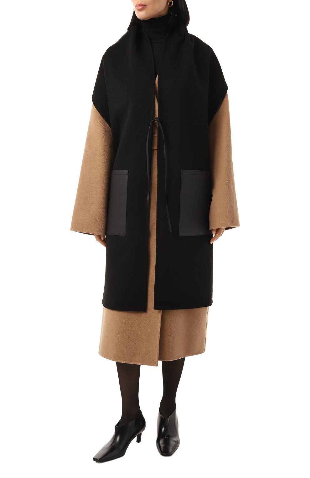 Шерстяная накидка YVES SALOMON, арт. 25WAA003XXCATL, фото 3