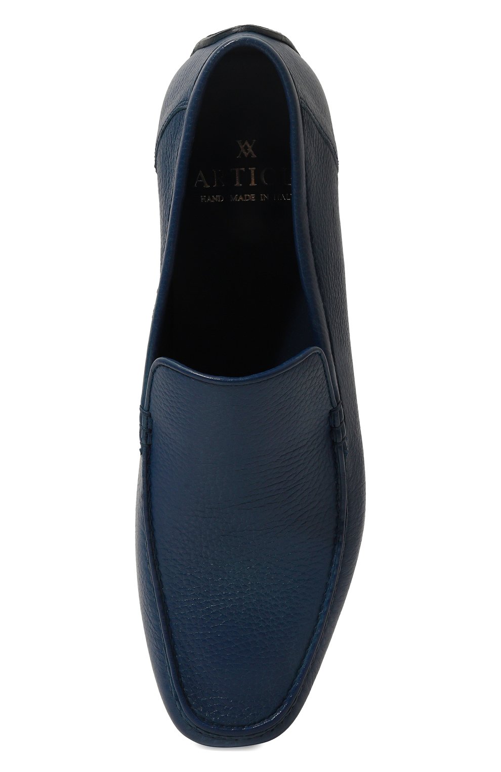 Кожаные мокасины ARTIOLI темно-синего цвета по цене 137000 руб., арт. 882/BIS/S0FT KID, фото 6 Кожаные мокасины ARTIOLI, арт. 882/BIS/S0FT KID, фото 6